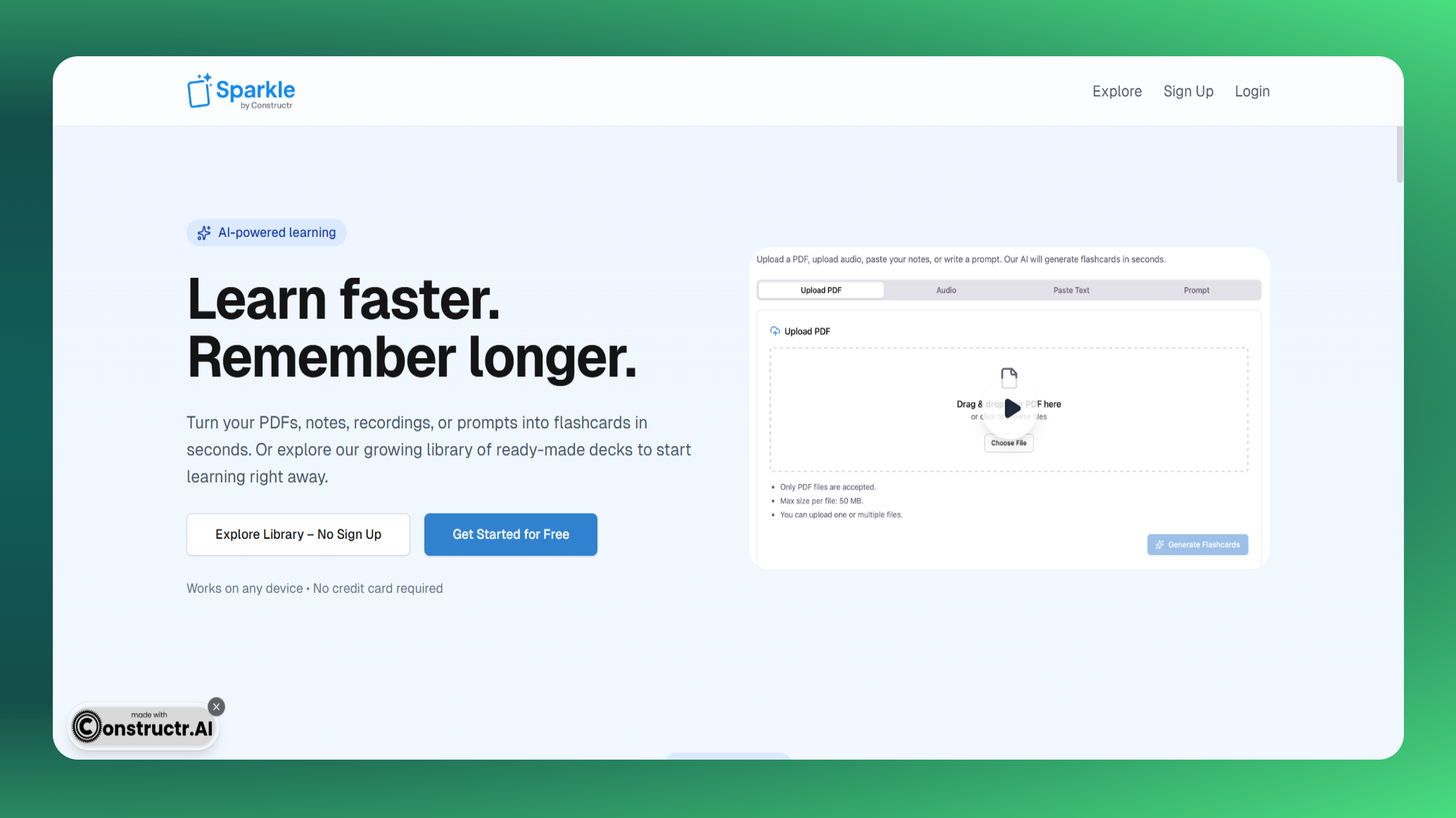 AI Flashcard Generator